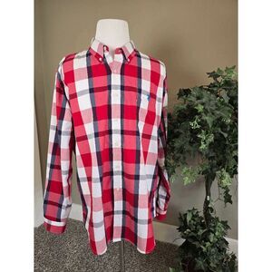 U.S. Polo Assn Shirt Mens Sz XXL Red Plaid